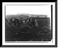 Historic Framed Print, [Russian dead strewn over the ground awaiting burial in one common grave - siege of Port Arthur],  17-7/8" x 21-7/8"