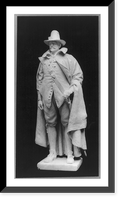 Gov. William Bradford, full-length statue. sculpture, Historic Print