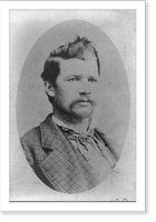 Historic Framed Print, [Denis Kearney, 1847-1907, bust portrait],  17-7/8" x 21-7/8"