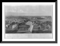Philadelphia, from Girard College-1850.J. W. Hill & Smith, del. ; lith. par B. F. Smith Jr. ; printed in tints by F. Michelin, Historic Print