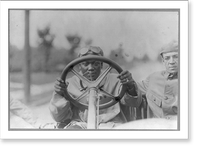 Jack Johnson - behind wheel of auto, Antique Poster