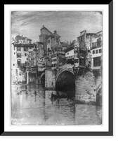 Historic Framed Print, The Ponte Vecchio [Florence],  17-7/8" x 21-7/8"