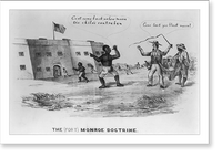 Historic Framed Print, The (Fort) Monroe Doctrine,  17-7/8" x 21-7/8"