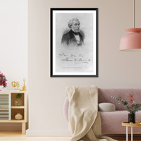 James Gordon Bennett, 1795-1872, head-and-shoulders portrait Classic, Vintage Poster