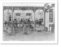 Celebration in a Chinese public house, Vintage Wall Art
