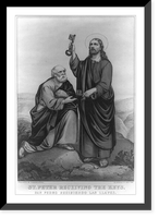 St. Peter receiving the keys: San Pedro recibiendo las llaves, Vintage Poster