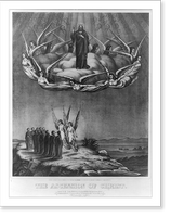Historic Framed Print, The ascension of Christ,  17-7/8" x 21-7/8"
