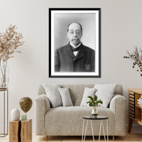 Historic Framed Print, [John La Farge, head-and-shoulders portrait],  17-7/8" x 21-7/8"
