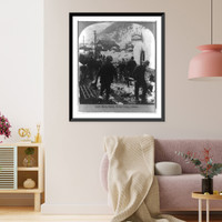 Historic Framed Print, Main Street, Sheep Camp, Alaska,  17-7/8" x 21-7/8"