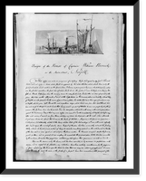 Houses and a church (Buildings Erected or Proposed to be Built in Virginia"). Sketch at Norfolk and description", Antique Wall Art