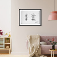 Steam engine, Washington Navy Yard, Washington, D.C. Nozzles - side and back sections, Vintage Wall Art