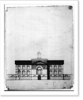 Historic Framed Print, [Armory (U.S. Arsenal"),  Pittsburgh,  Pennsylvania. External elevation]",  17-7/8" x 21-7/8"