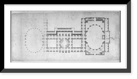 Historic Framed Print, [United States Capitol, Washington, D.C. Floor plan] - 3,  17-7/8" x 21-7/8"