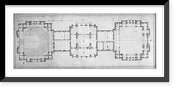Historic Framed Print, [United States Capitol, Washington, D.C. Ground floor plan],  17-7/8" x 21-7/8"