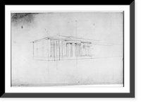 House (Tudor Place") for Thomas and Martha Custis Peter, 1644 31st Street, N.W., Georgetown, Washington, D.C. Perspective sketch", Antique Poster