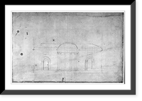 House (Tudor Place") for Thomas and Martha Custis Peter, 1644 31st Street, N.W., Georgetown, Washington, D.C. Front elevation sketch" Classic, Historic Print