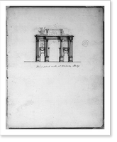 Historic Framed Print, Triumphal arch, at Milan, Italy - 2,  17-7/8" x 21-7/8"