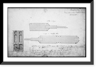 House (Decatur House") for Commodore Stephen Decatur, 748 Jackson Place, N.W., Washington, D.C. Principal floor doors - elevation, section, detail" Classic, Historic Reproduction