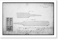 House (Decatur House") for Commodore Stephen Decatur, 748 Jackson Place, N.W., Washington, D.C. Principal floor doors - elevation, section, detail" Classic, Historic Reproduction