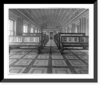 Exhibit area, second floor, southwest gallery, Library of Congress, looking towards mural called The Arts"", Vintage Print