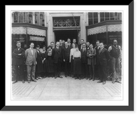 Employees posed in front of the Doubleday-Hill Electric Co. at 715 12th St., N.W., Washington, D.C. Classic, Antique Poster