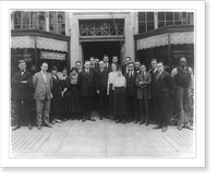 Employees posed in front of the Doubleday-Hill Electric Co. at 715 12th St., N.W., Washington, D.C. Classic, Antique Poster