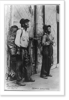 Historic Framed Print, Chimney Sweepers, New Orleans, La.,  17-7/8" x 21-7/8"