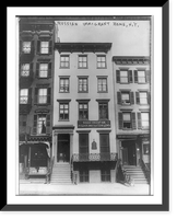 New York City. Facade of Russian Immigrant home. 1913. Classic, Historic Print