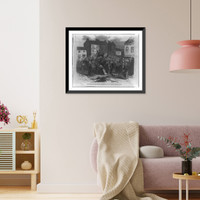 Irish emigrants leaving their home for America. the mail coach from Cahirciveen, County Kerry, Ireland - 2, Antique Print