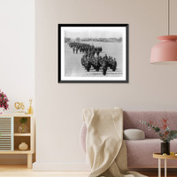 The First Battalion of the First Regiment of Zouaves of the Imperial Guard.Abdullah Fr&egrave;res, Phot., Constantinople, Historic Reproduction