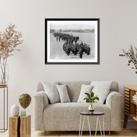 The First Battalion of the First Regiment of Zouaves of the Imperial Guard.Abdullah Fr&egrave;res, Phot., Constantinople, Historic Reproduction