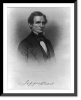Historic Framed Print, [Jefferson Davis, head-and-shoulders portrait],  17-7/8" x 21-7/8"
