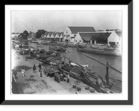 China - transportation by boats, ox carts, and feet, Historic Reproduction