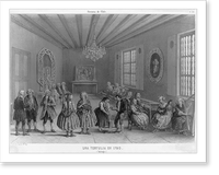 Historia de Chile. No. 30. Una tertulia en 1790. (Santiago), Antique Poster