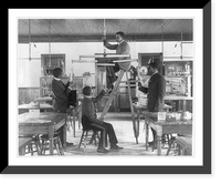 Hampton Institute, Va. 1899 - Classroom scenes - testintg combined draught of animals, Historic Print