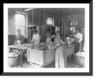 Hampton Institute, Va., 1899 - Classroom scenes - laundry shop, Vintage Print