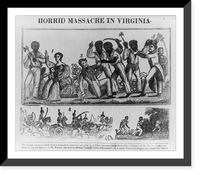 Historic Framed Print, Horrid massacre in Virginia - 2,  17-7/8" x 21-7/8"