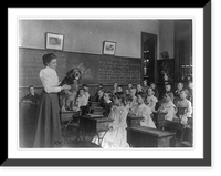 Classroom scenes in Washington, D.C. public schools: studying live dog, 5th Division, Historic Print