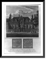 Schools founded by the Revd. Ralph Davenant, Rector of Parish of St. Mary, White Chapel, Antique Poster