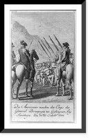 Die Americaner machen das Corps des General Bourgoyne zu Gefangnen, bey Saratoga, am 16ten Octobr 1777.D. Chodowiecki inv. et del. ; D. Berger sculpsit 1784, Antique Wall Art