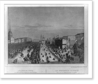 Les montagnes de glace sur la place de l'ampipaute pendant le carnaval, Antique Print