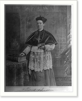 Historic Framed Print, Patrick A. Ludden. Bp of Syracuse,  17-7/8" x 21-7/8"