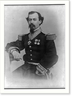 Historic Framed Print, [Miguel Miram&oacute;n, half-length portrait, seated, facing front],  17-7/8" x 21-7/8"