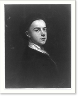 Anonymous painting in London National Gallery supposed to be poet John Gay, Historic Reproduction