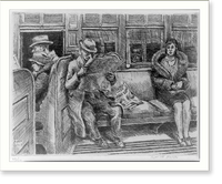 Historic Framed Print, Second Ave. L,  17-7/8" x 21-7/8"