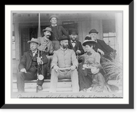 Group taken on steps of San Carlos Hotel, St. James City, Fla, Historic Reproduction