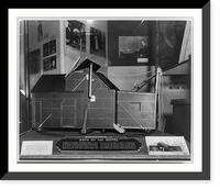 Model of Edison's first motion picture studio, the Black Maria", as displayed at the LC motion picture exhibit, 1954", Historic Reproduction