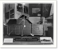 Model of Edison's first motion picture studio, the Black Maria", as displayed at the LC motion picture exhibit, 1954", Historic Reproduction