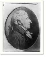Historic Framed Print, [William Whipple, 1730-1785, bust portrait, profile],  17-7/8" x 21-7/8"