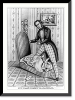 Historic Framed Print, New year's present to a bachelor,  17-7/8" x 21-7/8"